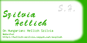 szilvia hellich business card